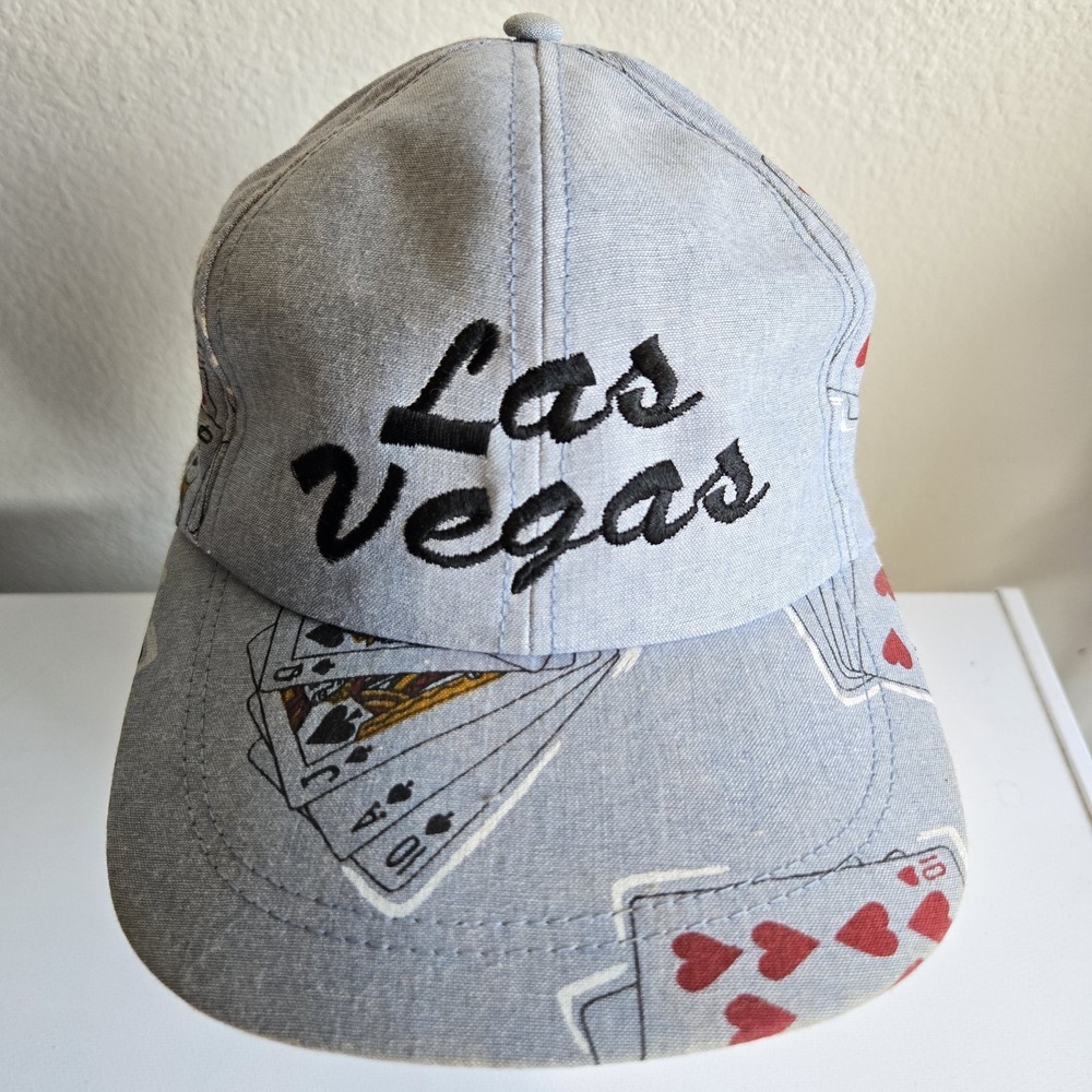 Triangle Sport Headwear Las Vegas Blue Baseball Hat Snapback Poker‎ Cards